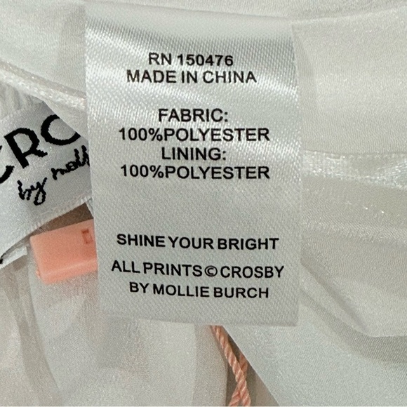 CROSBY by Mollie Burch Camden Flowy Pull On Coordinating Shorts XS Shell Print - Picture 11 of 13